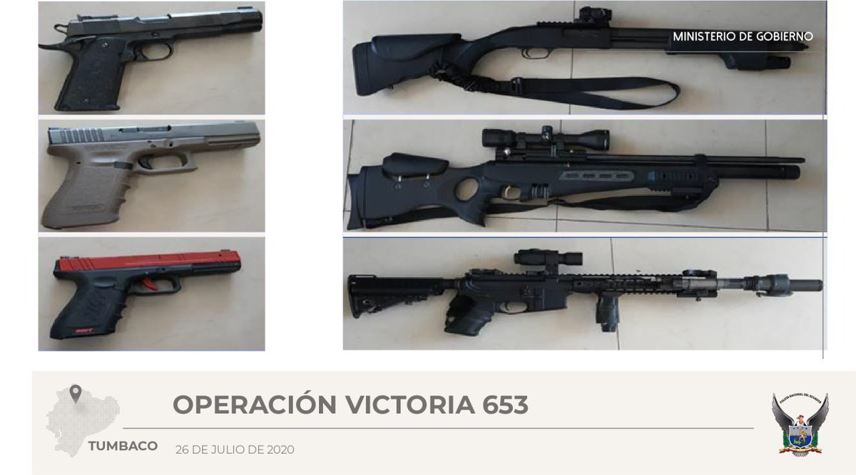 mariapaularomo's tweet photo. 🚨 Tras un operativo en #Tumbaco, la Unidad de Delitos con Armas, de la @PoliciaEcuador, detuvo a Carlos Miguel D.M. con 2 pistolas, 1 fusil, alimentadoras y más de 9 500 municiones.

En este momento, se desarrolla la audiencia de flagrancia.
#CombateAlDelito https://t.co/SBiatsXTiX