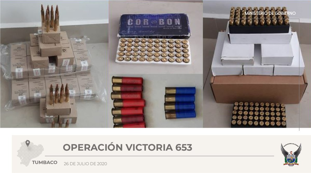 mariapaularomo's tweet photo. 🚨 Tras un operativo en #Tumbaco, la Unidad de Delitos con Armas, de la @PoliciaEcuador, detuvo a Carlos Miguel D.M. con 2 pistolas, 1 fusil, alimentadoras y más de 9 500 municiones.

En este momento, se desarrolla la audiencia de flagrancia.
#CombateAlDelito https://t.co/SBiatsXTiX