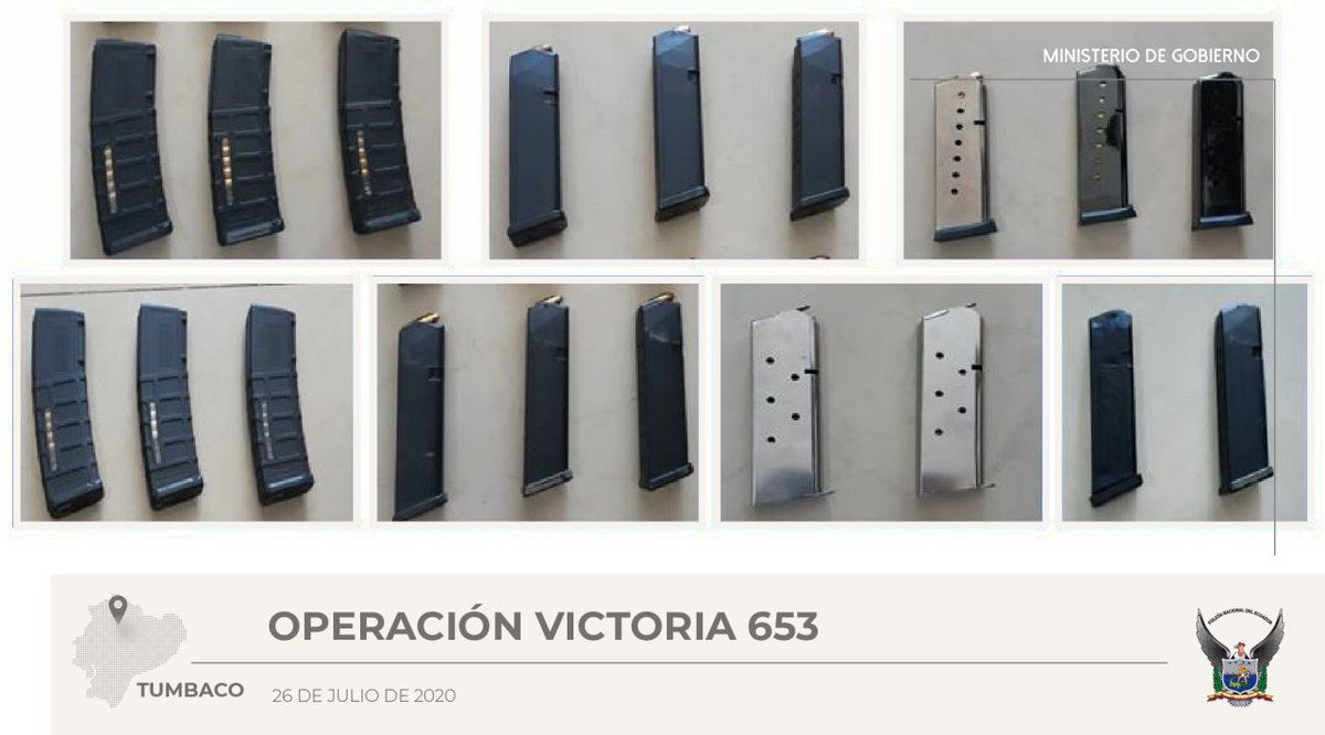 mariapaularomo's tweet photo. 🚨 Tras un operativo en #Tumbaco, la Unidad de Delitos con Armas, de la @PoliciaEcuador, detuvo a Carlos Miguel D.M. con 2 pistolas, 1 fusil, alimentadoras y más de 9 500 municiones.

En este momento, se desarrolla la audiencia de flagrancia.
#CombateAlDelito https://t.co/SBiatsXTiX