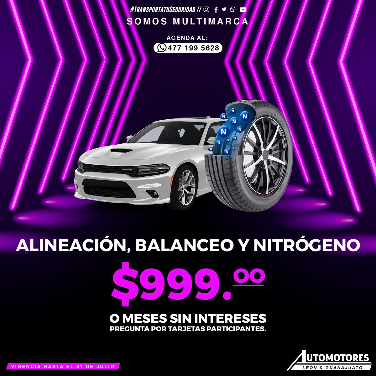 LeonAutomotores's tweet photo. ‼️El mejor servicio con tu distribuidor #AutomotoresdeLeón‼️ #TransportatuSeguridad 😎

Porque cuidamos de tu inversión, solo tienes que agendar tu cita. 📩😉 https://t.co/XUffvDFQdQ