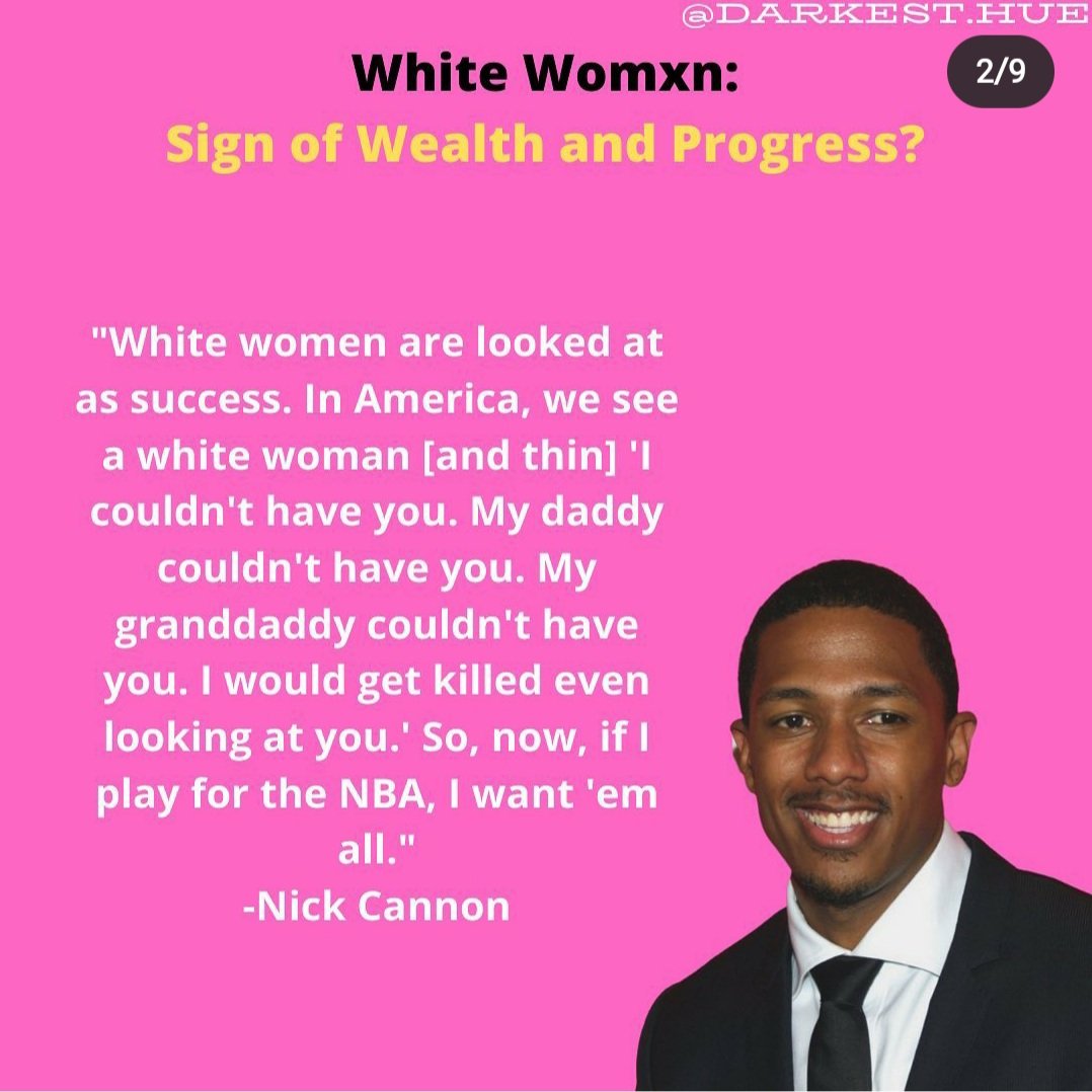 a woman's proximity to whiteness/lightness has ALWAYS been seen as a status symbol to Black men, & it continues to show itself in music and other forms of media.