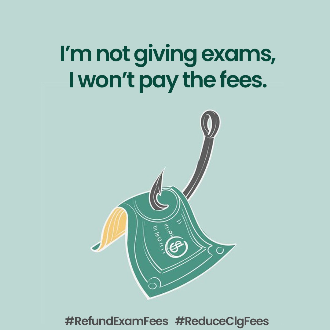 studentunion99's tweet photo. #ReduceClgFees  #takehalfsemfee https://t.co/F16uxmWBkp