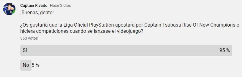 Raiden95_'s tweet photo. Parece que la comunidad de #CaptainTsubasaRONC quiere que @LigaOficialPS realice torneos 👀😏

@BandaiNamcoES https://t.co/jiedkp8vVN