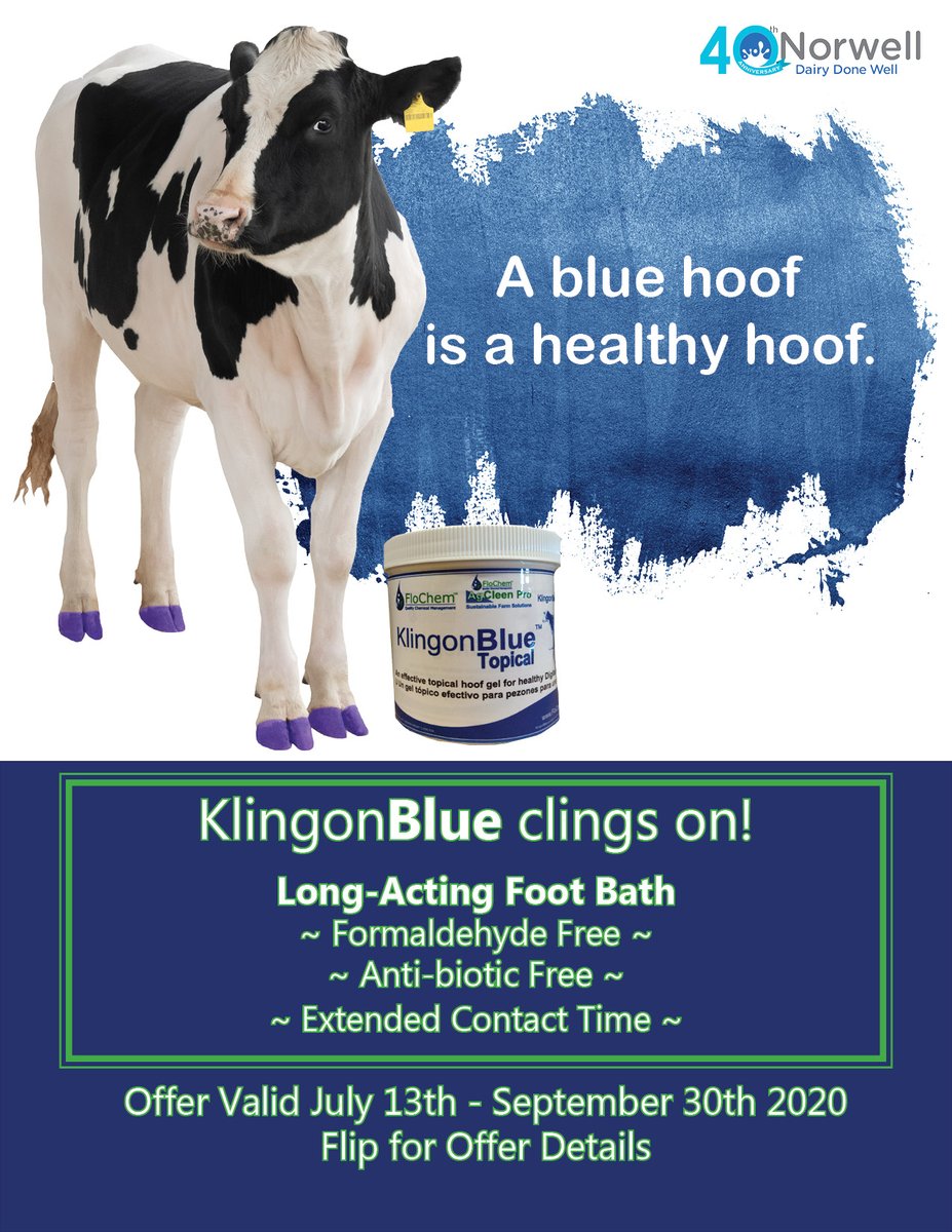 NorwellDairy's tweet photo. Now is the perfect time to treat your girls. Healthy hooves for them -  and an added bonus at purchase for you. It is a win-win! @AgCleen @KlingonBlue #dairydonewell #dairyfarming #ontag #dairy #dairycows #hoofhealth #winwin https://t.co/mWc92XxsqZ