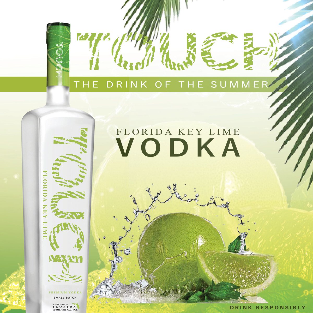 Beveragetrade's tweet photo. @touchvodka Touch Key Lime Vodka is made using Florida grown key limes. We take our fresh key limes and macerate them in America's finest alcohol for six to eight days. This allows a natural infusion of Florida's fresh key lime citrus into the bottle. https://t.co/xqxw3NLuQh