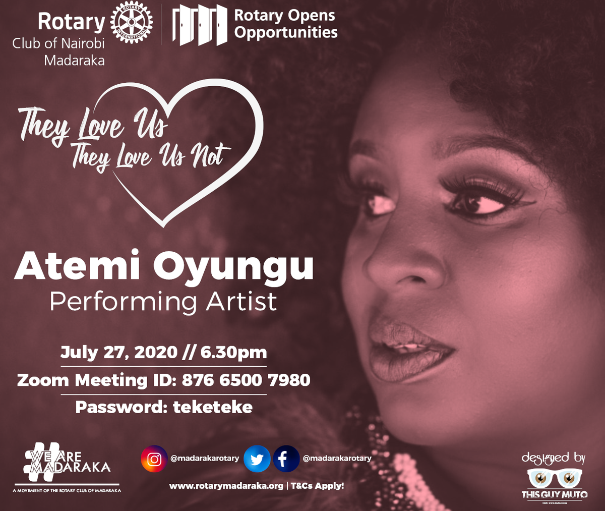 MadarakaRotary's tweet photo. We go live in 45 minutes time. You don't want to miss out on this 🔥🔥 fellowship with @Atemidiva
#WeAreMadaraka #MadarakaMondays #RotaryisFun #Atemi https://t.co/3Utr3CZ3NI