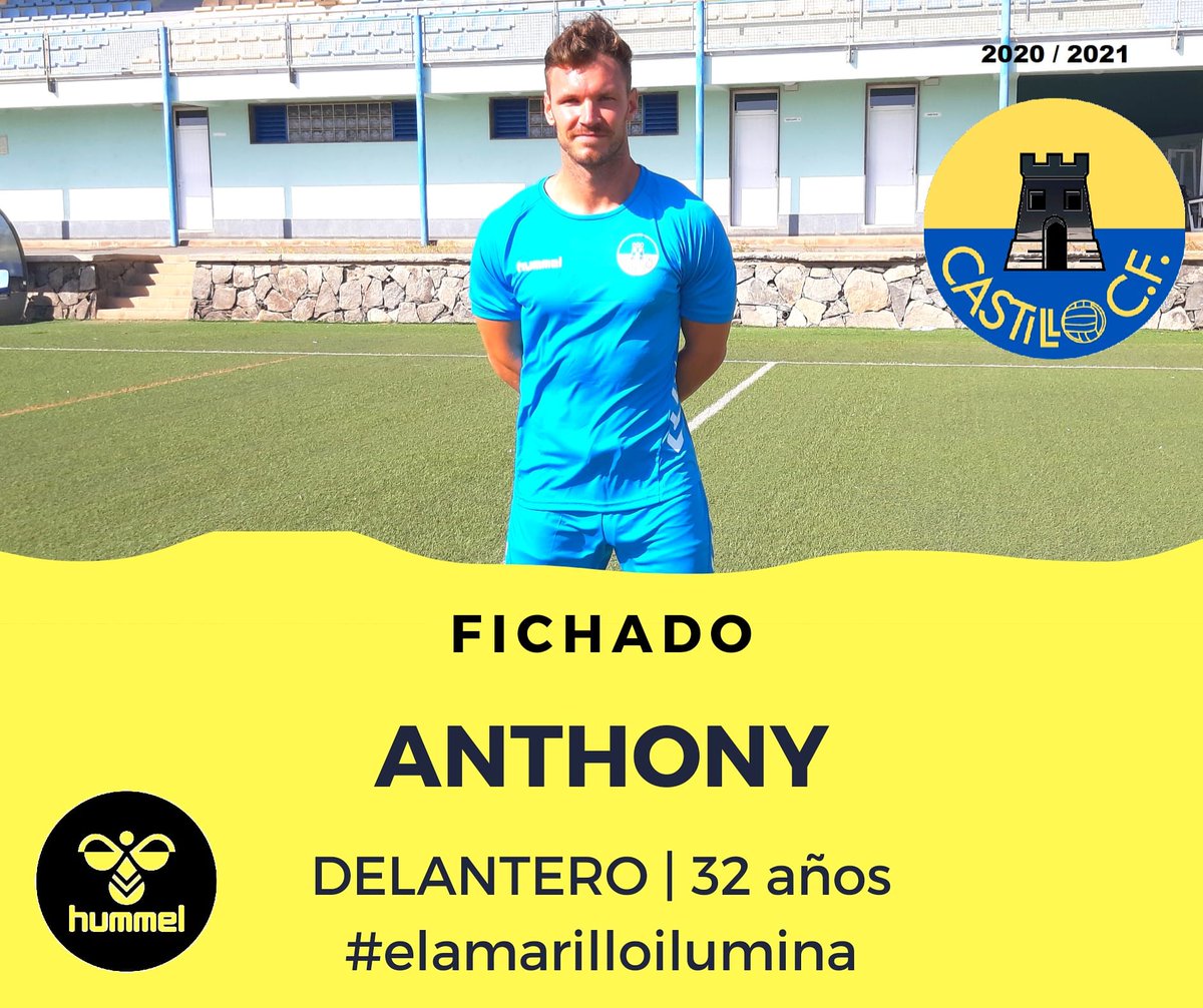 CastilloCFofic's tweet photo. 🟡🔵 Regional 2020/2021.
📝 FICHADO.
ANTHONY BLANDFORD
DELANTERO | 32 años.
Procedente del CD Tablero.
BIENVENIDO 👏
#hummel #castillocf
#elamarilloilumina 💛💙 https://t.co/mfLnf5yqZD