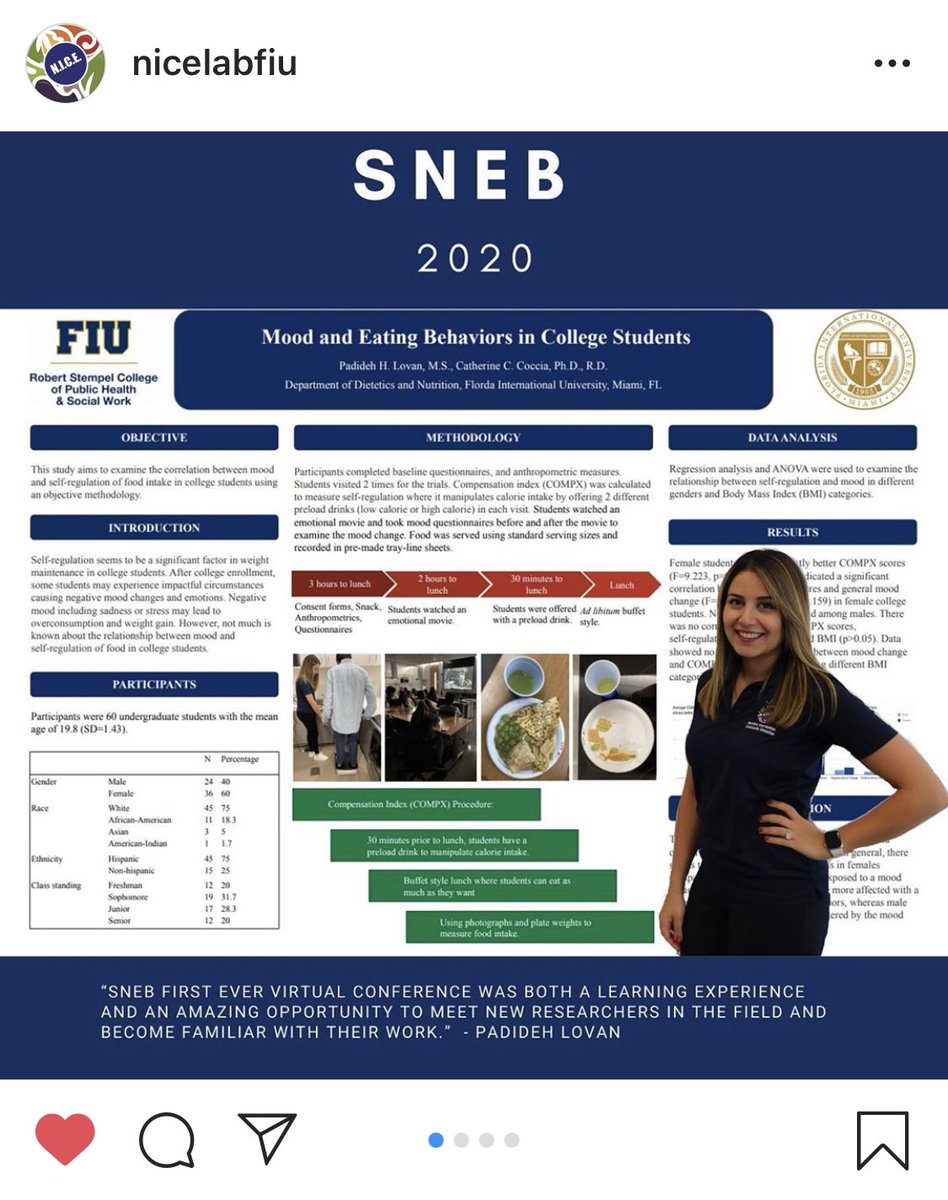 The @Nicelabfiu had a great time at the virtual #sneb2020 conference last week! Check out our Instagram page to learn more!