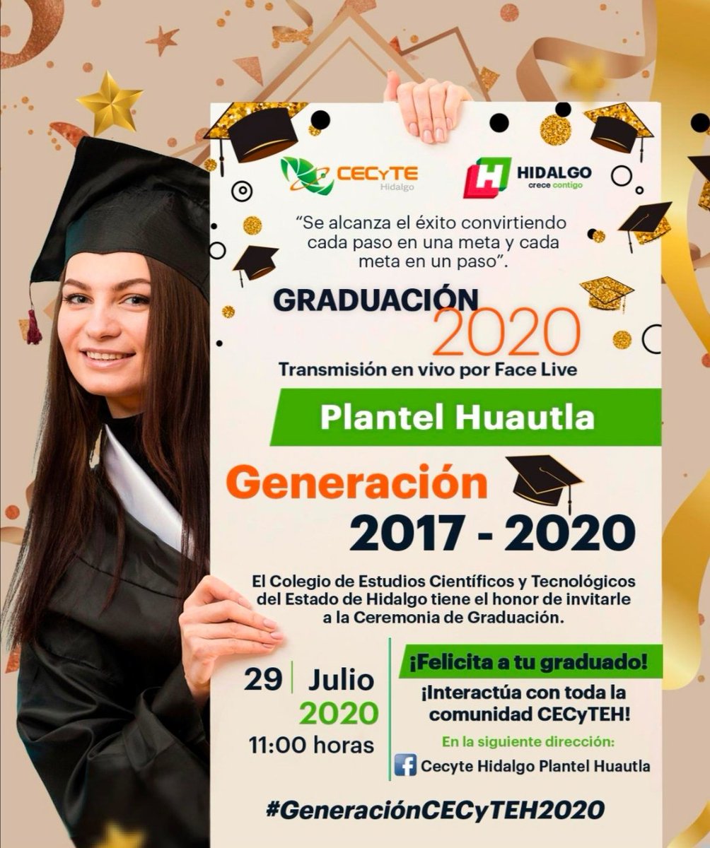 CecyteHuautla's tweet photo. El día está cada vez más cerca, y queremos que nos acompañes. 🤓
🎉🎊🎉🎊👩‍🎓👨‍🎓🎉🎊🎉🎊
#GeneraciónCECyTEH2020 https://t.co/SANv2jJSBG