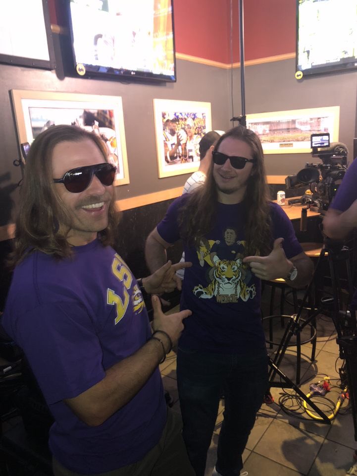 cole_voigt's tweet photo. @PFTCommenter this is Mike Mowen and he just found out he has bone cancer. He was an undersized D2 linebacker, but lives life like a fullback. Any message or video you could send along would brighten his day https://t.co/6hXUz59PDh