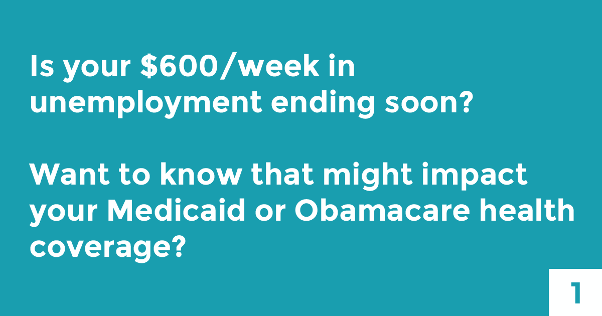 Is your $600/week in unemployment ending soon? Want to know that might impact your Medicaid or Obamacare health coverage? A thread.