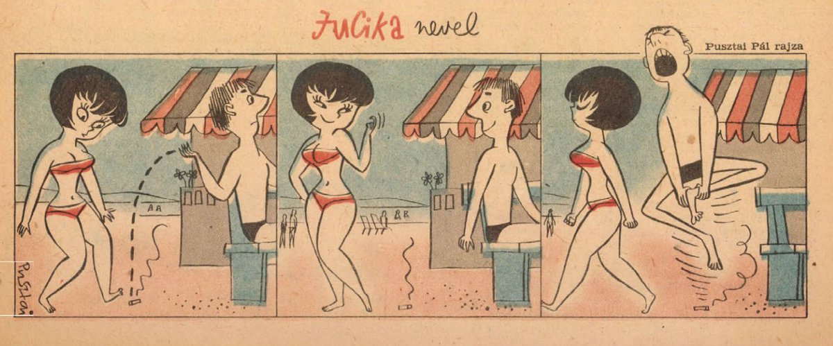Campari_apple's tweet photo. ハンガリーの古い新聞のコミック
Jucika
すごい可愛い
林檎さんっぽい
女の子は誰でものMVみたい https://t.co/lnDnUmQRB0