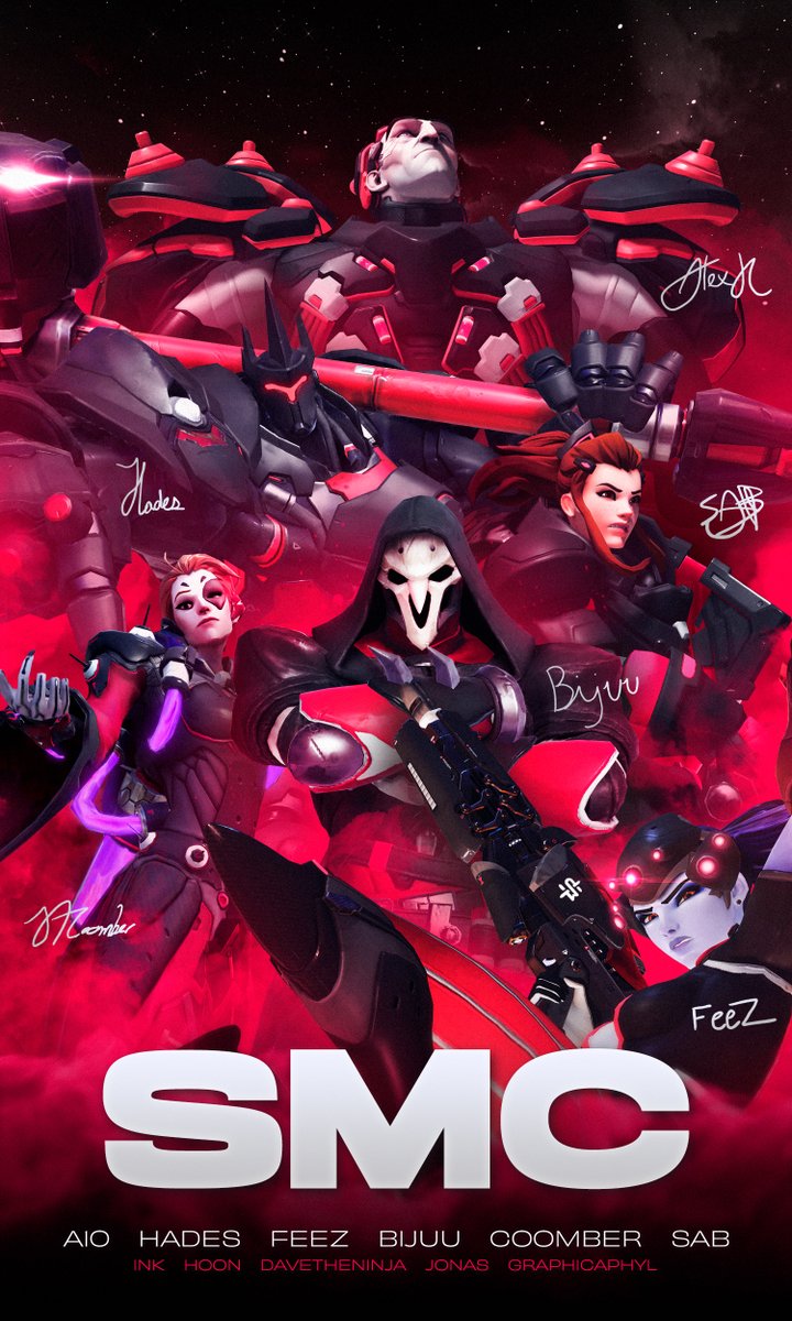 SMC - Overwatch

🛡️🇳🇱 <a href="/A10Nerd/">A10</a> 
🛡️🇧🇪 @hades2417_ow 
⚔️🇬🇧 <a href="/Feez_ow/">Feez</a> 
⚔️🇩🇰 <a href="/BijuuOW/">︎</a> 
💉🇬🇧 @Coomber_OW 
💉🇳🇱 <a href="/sab5048/">Mats Bauer</a> 

📋🇳🇱 @Ink__ow 
📋🇨🇳 <a href="/TheRealHoon_/">Hoon</a> 
📱🇸🇪 <a href="/D4veTheNinja/">D4veTheNinja</a> 
🎨🇺🇸 @Jonasthetoenail 
🎨🇵🇰 <a href="/GraphicAphyl/">~</a> 

#RUNSMC