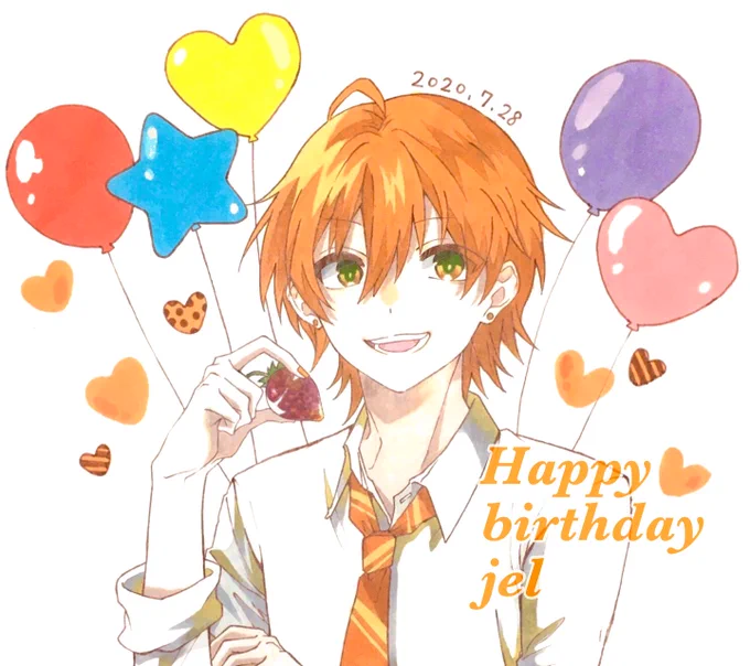 ジェルくんお誕生日おめでとうございます???
いつも楽しませてくれる、最強エンターテイナーのジェルくんが大好きです?ෆ̈
#ジェルくん誕生祭2020 
#ジェルくん
#すとぷりギャラリー 