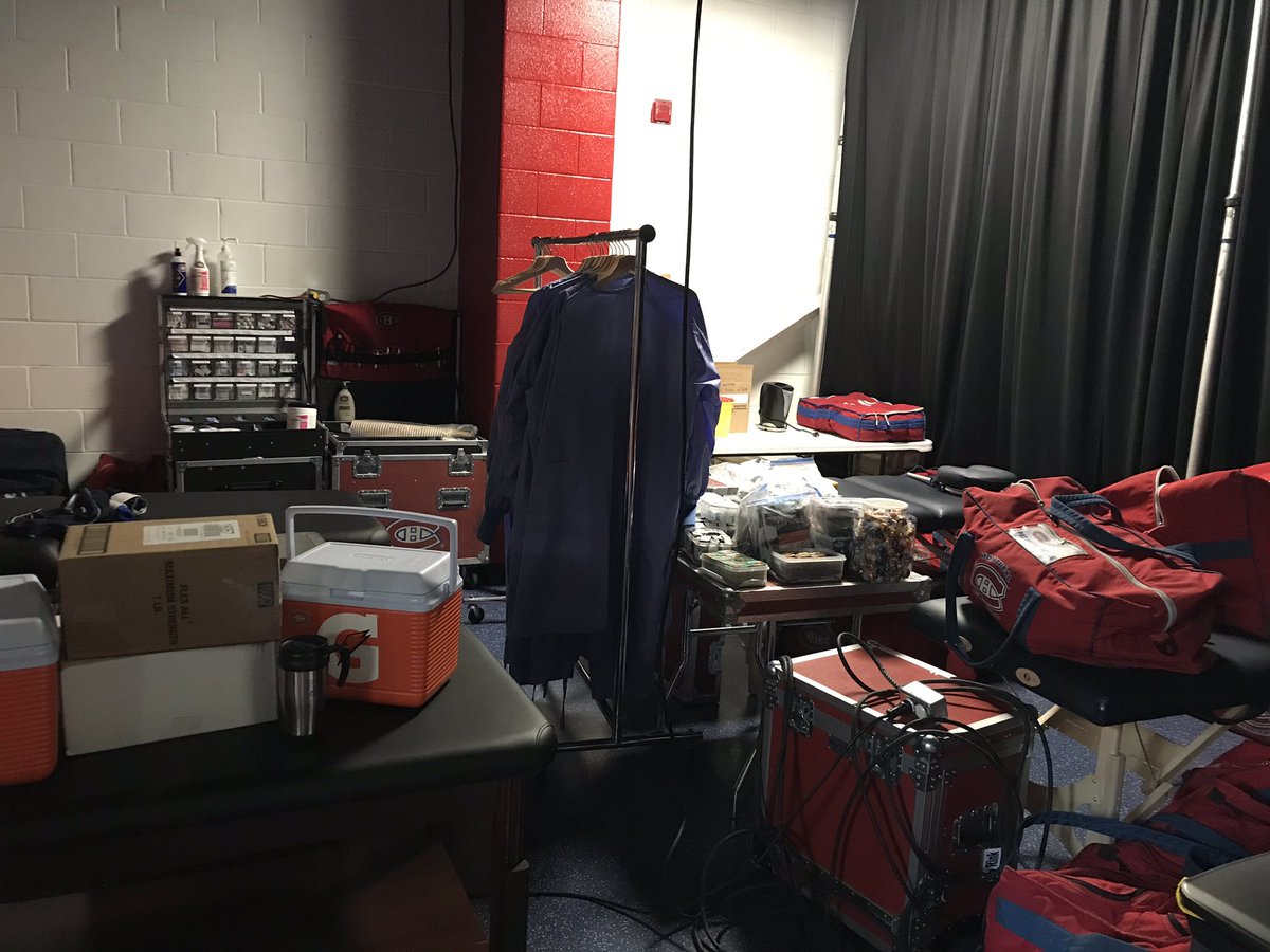 StangmanAT's tweet photo. Day 1 on the ice at the Ford Performance Centre....We have some work ahead to set up the Chop Shop! @CanadiensMTL #GoHabsGo #KeepingHabsSafe https://t.co/TIMcRU0oM9