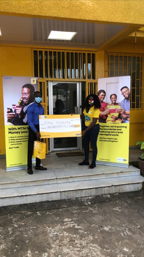 thelibinfluence's tweet photo. Congratulations to Joma Barleah (@gioboyjoma) on winning the Lonestar Cell MTN #MyLIB competition. He came in first place while Allain Sims of Clouds Studio came in second and Richard Eduafo of Staga Media came in third๐๐พ https://t.co/11tjcIoGd7