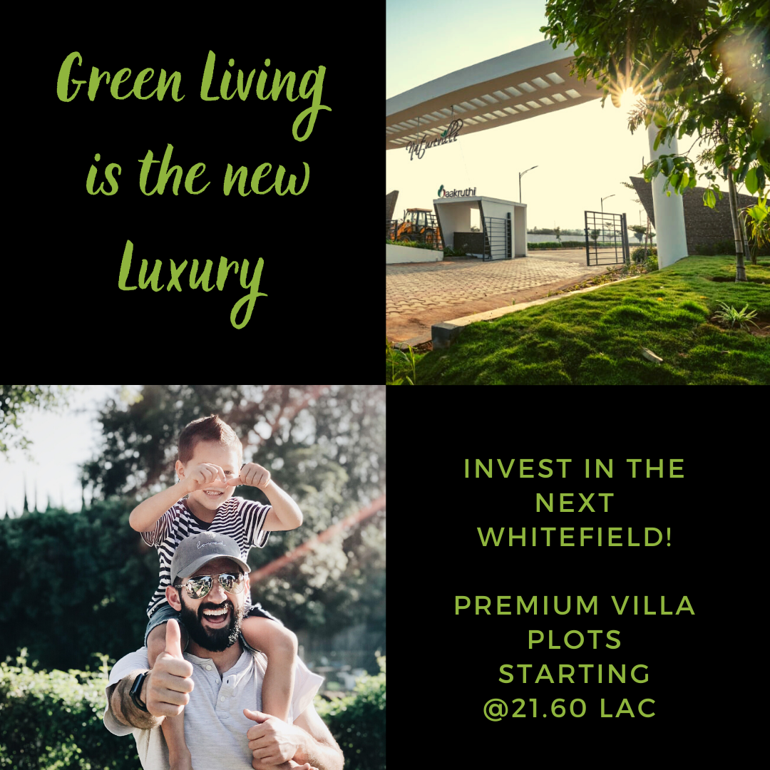 AakruthiGroup's tweet image. We offer a great green contrast to the concrete jungle!
With a strategic location to your villa, that is just 20 mins away from Whitefield.
Invest now in Premium Gated Villa Plots near Whitefield.
📞8880690690 or 🔗bit.ly/3feFes7
PRMKARERA1265347PR200205003255
#villaplot