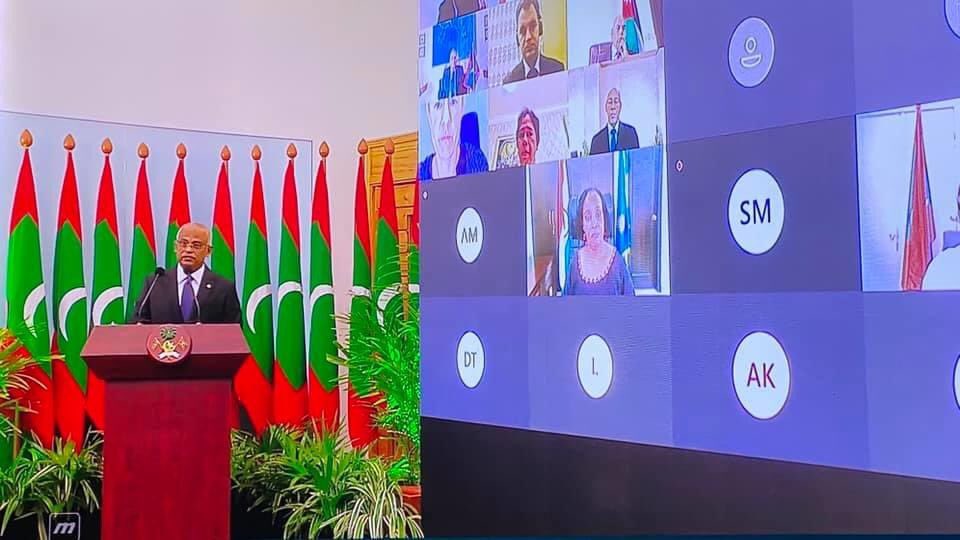 eventmaldives's tweet photo. Virtual reception hosted by the Minister of Foreign Affairs to celebrate the Maldives 55th Anniversary of Independence. 
27th July 2020
.
Visual and Technical solution provided by #EventMaldives
.
For all your inquiries write to: 
events@eventmaldives.com.mv https://t.co/gsOXO1JreE