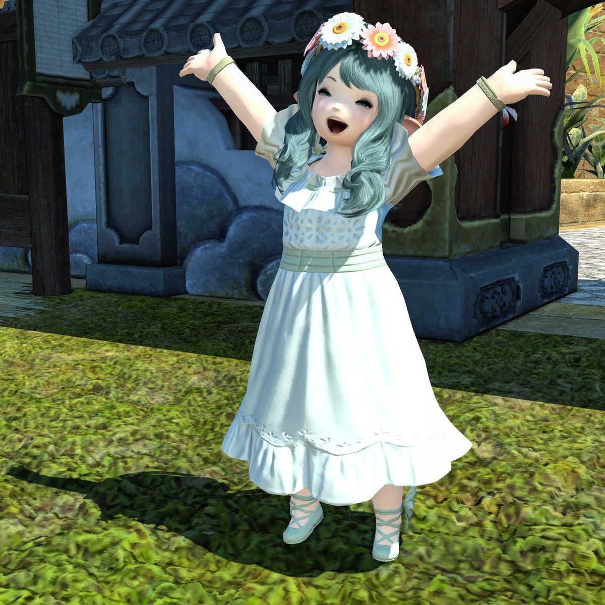 I love my cute green dress! 💚
#FFXIV #FFXIVShadowbringers #FFXIVUnicorn