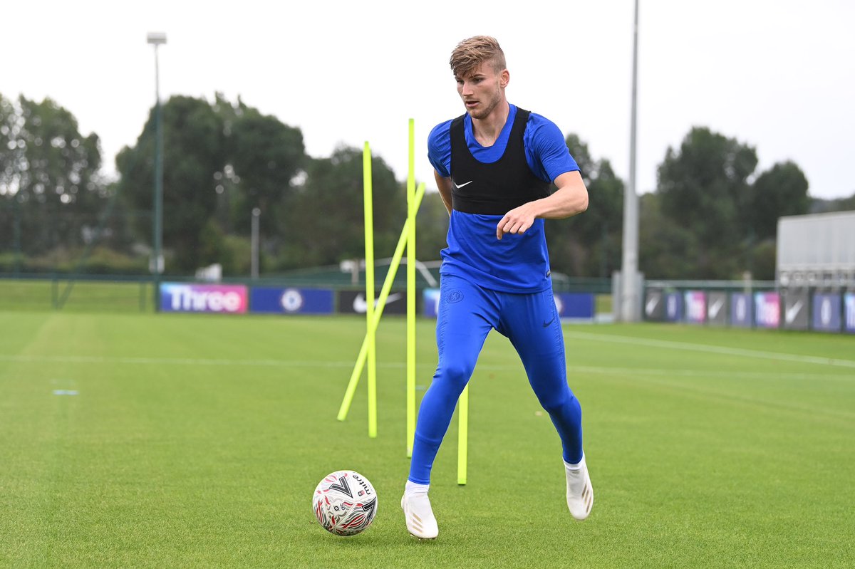 First training, first time wearing blue! 🔵 @ChelseaFC