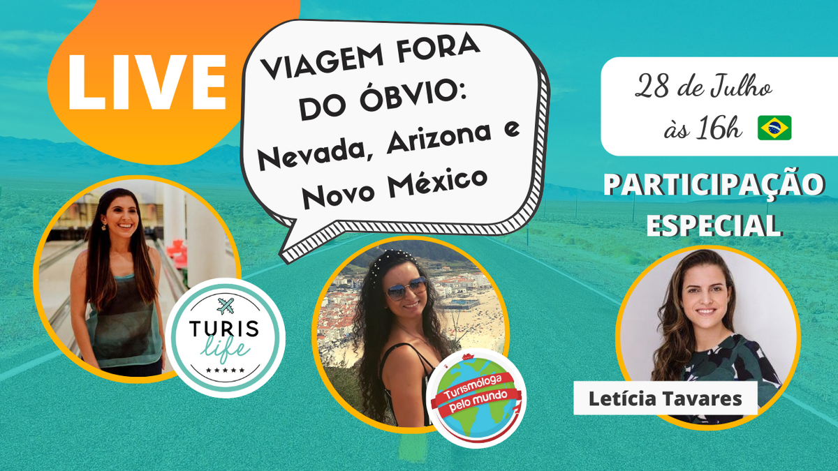 blogTurisLife's tweet photo. Amanhã temos mais uma LIVE #maravigold e a  Letícia Tavares vai conversar comigo e com a Nathy para compartilhar suas experiências de viagens em Nevada, Arizona e Novo México.  🌄
⠀⠀⠀⠀⠀⠀⠀⠀⠀⠀
🔔 Ative o lembrete no youtube https://t.co/PrVpiqbJfu https://t.co/yzboUe8H4y