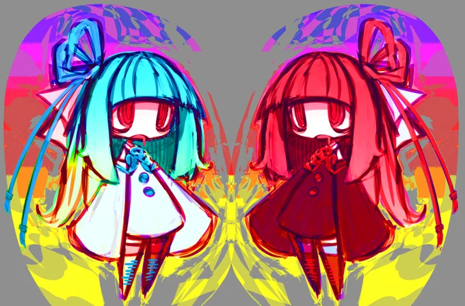 なるほどな!!
#絵を彩度100にすると超派手 