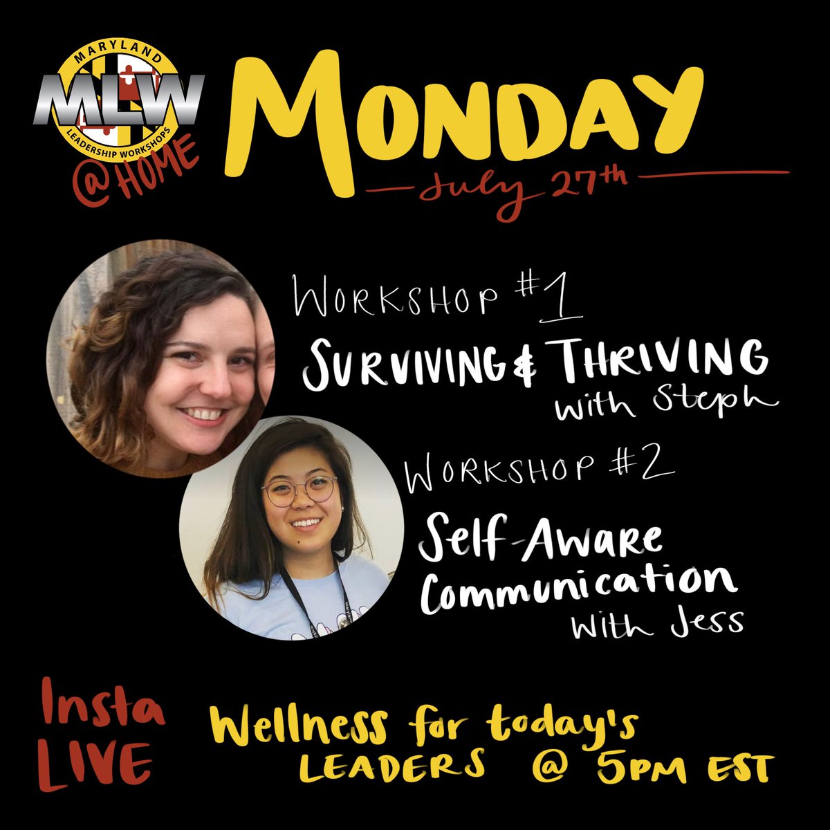 MLWexperience's tweet photo. Check out the modules on canvas to access today’s MLW@Home content! And, don’t forget to tune in on Instagram to see the live discussion with Steph &amp; Jess! 

#MLWatHome #MLW #MLWmagic https://t.co/sc8KKzqfz9