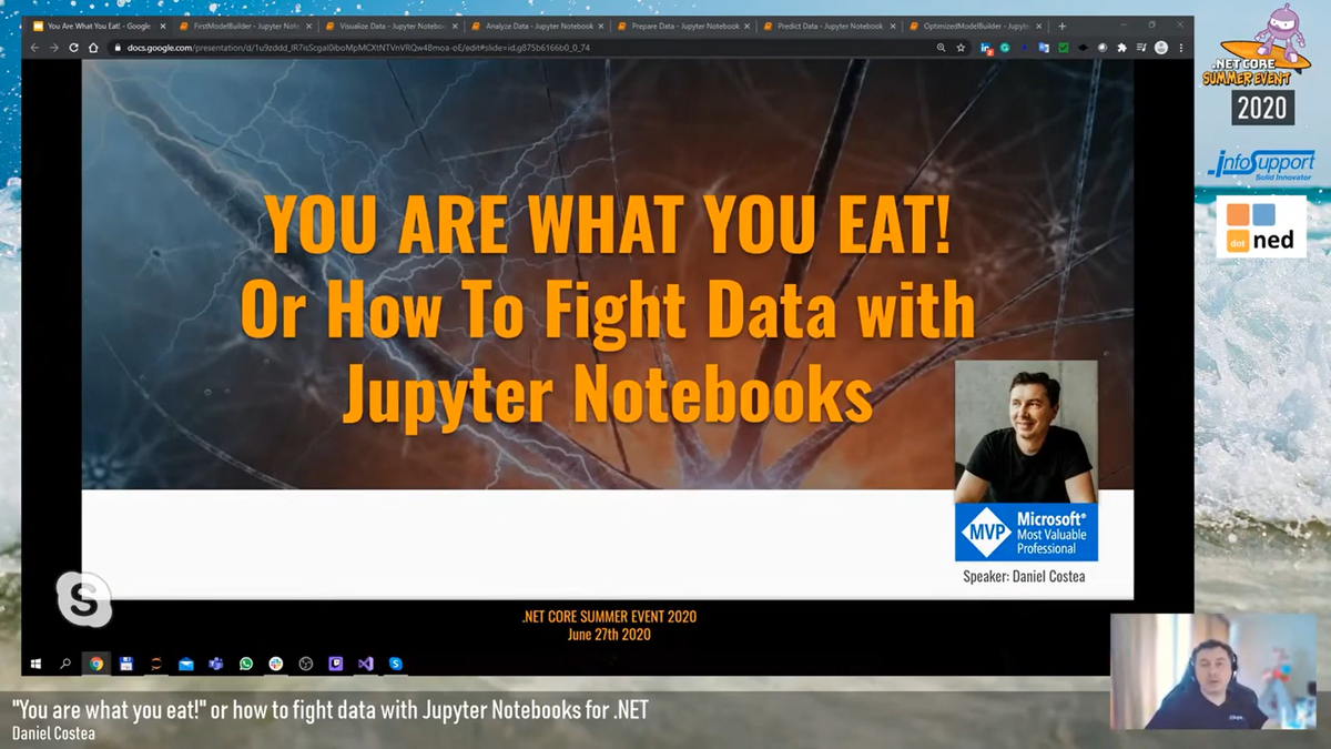 Do you want to learn how to use Jupyter Notebooks for .NET to wrangle data? Then watch the talk that <a href="/dfcostea/">Daniel Costea</a> gave at .NET Core Summer Event 2020. #NETCoreEventNL 
buff.ly/2ZDWh06