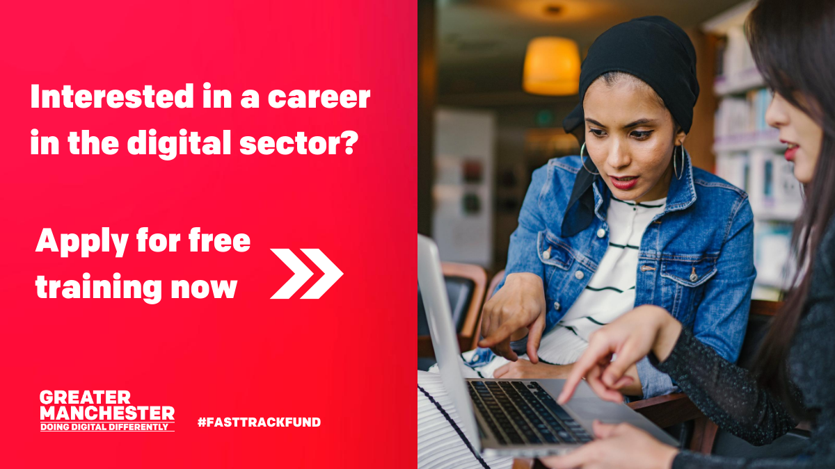 greatermcr's tweet image. 📣Free digital skills training opportunities available in Greater Manchester!

💻The #FastTrackFund funded training programmes are designed to help you gain digital employment in our city-region.

Find out more &amp;amp; apply🔗greatermanchester-ca.gov.uk/news/new-digit…

#DoingDigitalDifferently