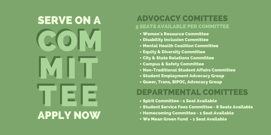 UNTSGA's tweet photo. Looking for a way to get involved on Campus AND advocate for something you are passionate about? Join a Committee! Applications are open NOW, and will close on September 1st. Click the Link in our Bio to Apply! #UNT #GMG #UNTSGA https://t.co/zvA67e0xar