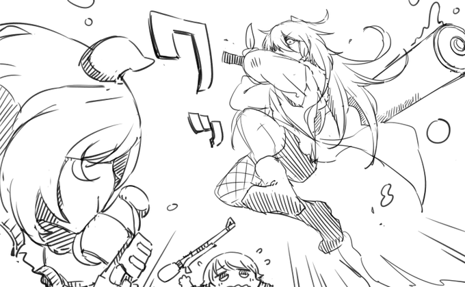 スプラ沼にはまるとこういう絵も描きたくなるというアレ 