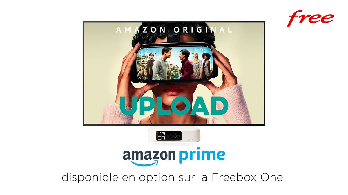 free's tweet photo. Free vous propose désormais Amazon Prime en option sur votre #FreeboxOne directement en souscrivant depuis votre espace abonné #Freebox et profitez ainsi de milliers de films et séries avec Prime Video, de Prime Music et de la livraison rapide. 😎
@PrimeVideoFR
#MerciFree https://t.co/dbnKMAU5vA