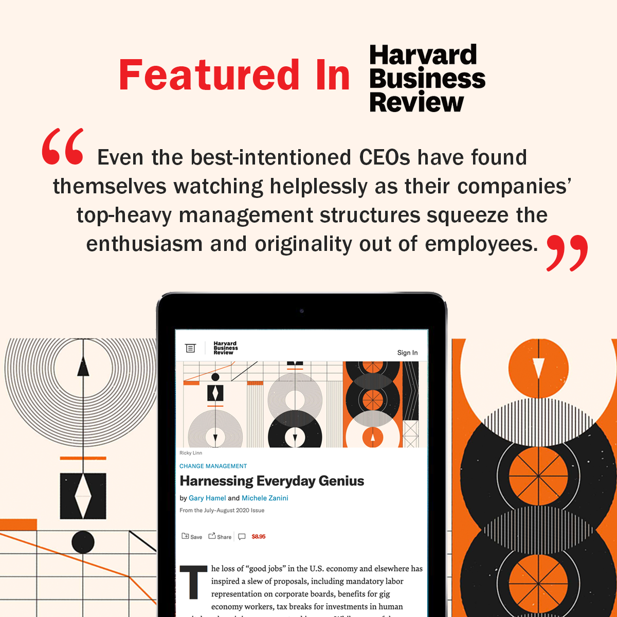 Much can be achieved when an organization has faith in the potential of its people and is prepared to invest in their skills and reward their contributions. Read our latest <a href="/HarvardBiz/">Harvard Business Review</a> article and learn more. #Humanocracy #Leadership #Commitment bit.ly/3hDAv3N
