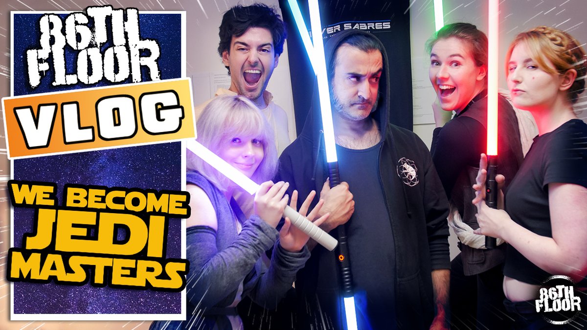 86thFloor's tweet photo. How about that time we became Jedi? We took a crash course on sabre wielding with @SSabres!
...Let's just say some of us were more suited for scavenging 😅 https://t.co/fSRcEvsVl5 https://t.co/ZIqsUFBwvf