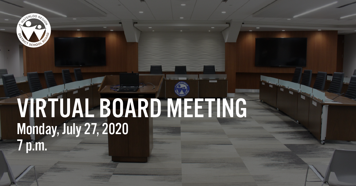 wrdsb's tweet photo. Tonight we have two meetings. First, our virtual Budget Meeting followed by a Special Board Meeting.

📎 Agendas: https://t.co/c3sjLA3Lc7
🖥 Livestream: https://t.co/RQEe5qzVAr
🕖 7pm
#️⃣ #WRDSBmtg

NOTE: within 24hrs after the meeting ends, a recording will be posted to #YouTube. https://t.co/7VCdUQ4obB