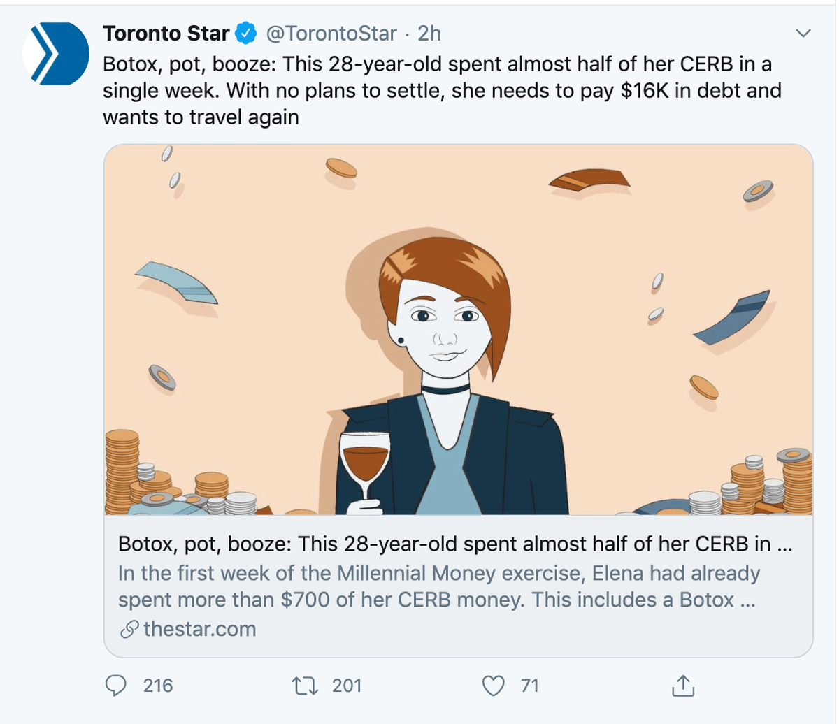 leadnowca's tweet photo. Now imagine if @TorontoStar did this same breakdown for billionaires who receive massive government subsidies while paying their employees poverty wages. https://t.co/xPbsBAXCr9