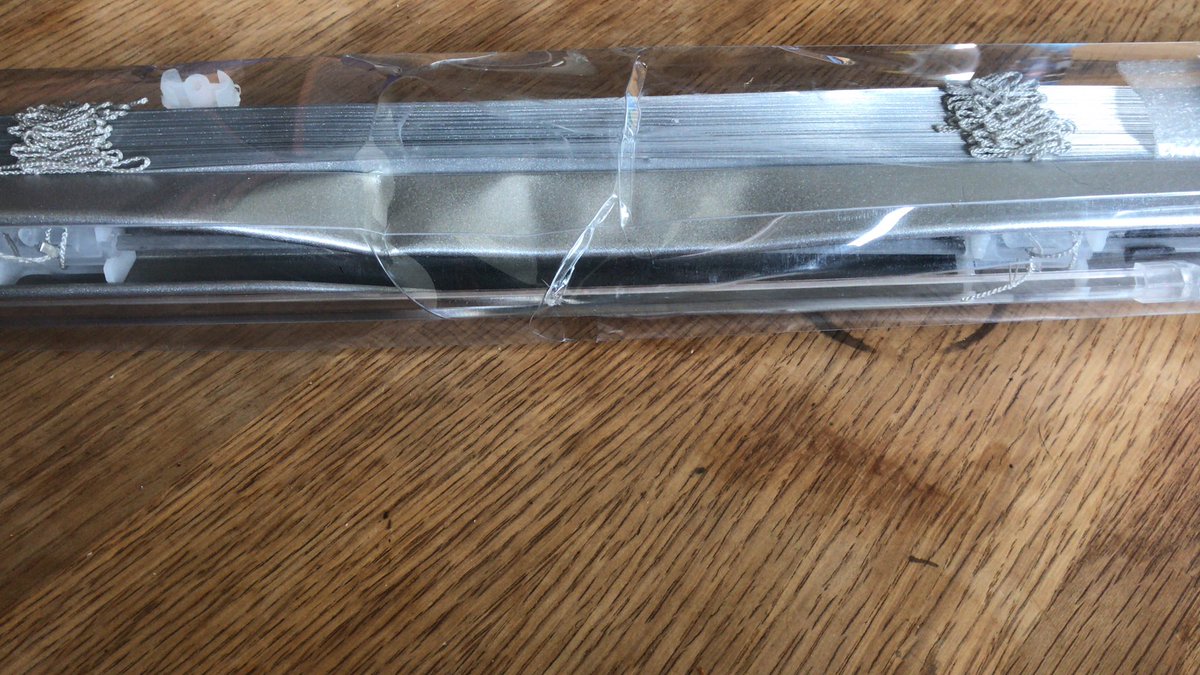 bwlford's tweet photo. @DunelmService Ordered a blind on 23rd June. Delivery date was 17th July. Item arrived today 27th July completely unusable. Damaged in 4 places. Nearest Dunelm is 1 hour away and I live no where near a Hermes drop point. No number on website to speak to a human!Very poor service. https://t.co/UDCAN3l3CV
