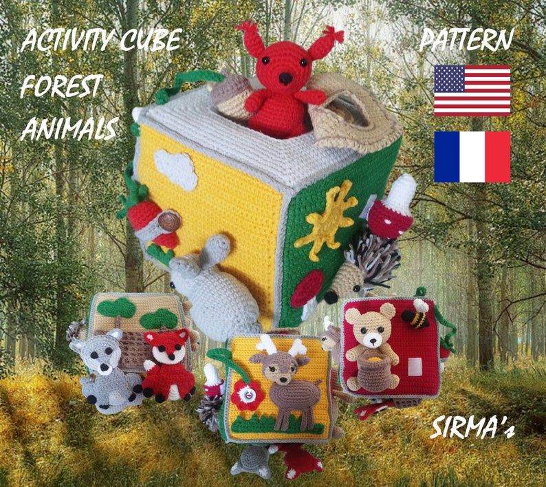 knithacker's tweet photo. Crochet Activity Cubes Are So Clever! Here Are Four Fun Patterns To Choose From! 👉 https://t.co/3UzmPClhfh #crochet #activitycube #handmade #diy #giftideas #montessori #activitycube https://t.co/wopzt0Lk2P