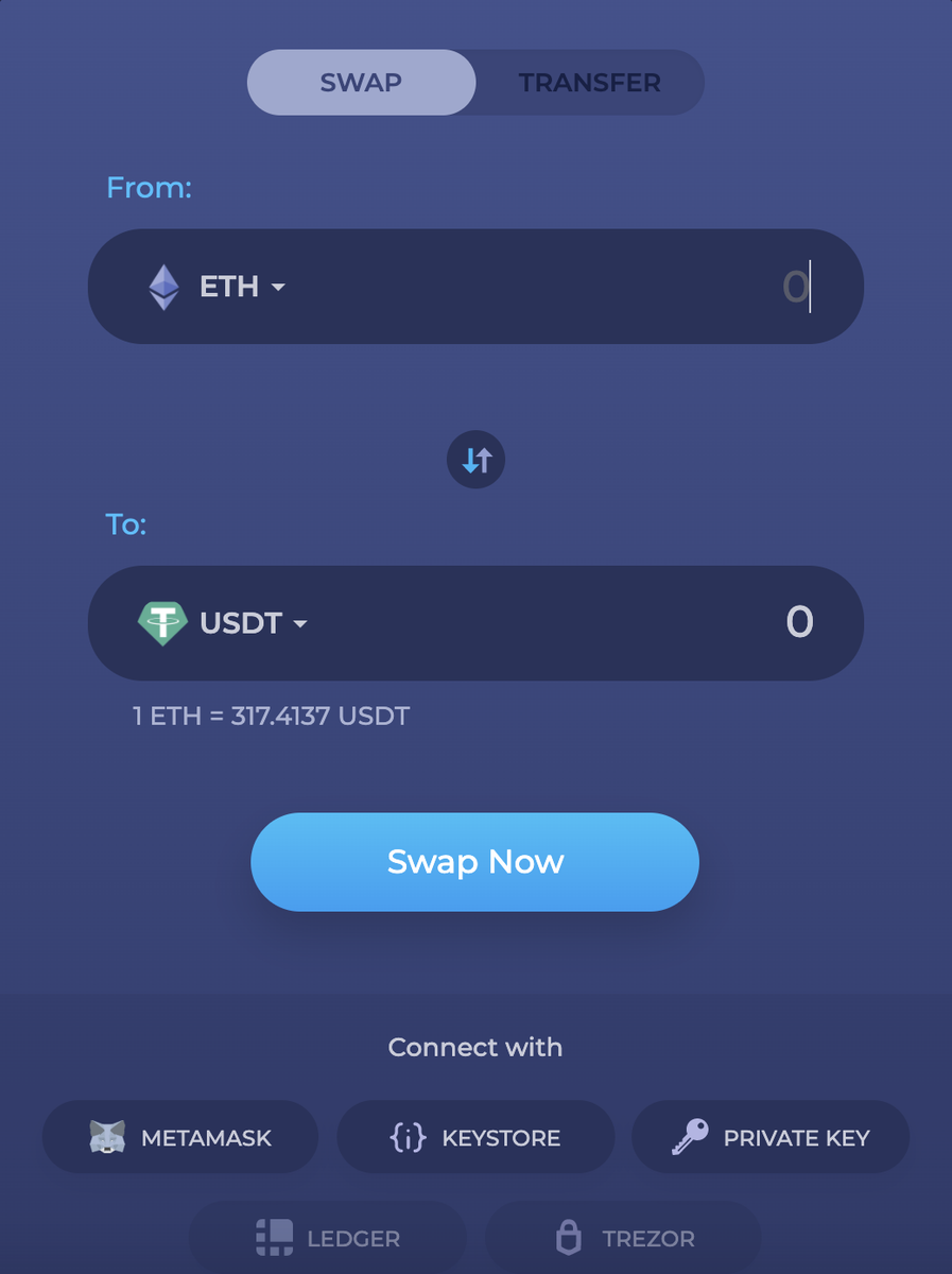 SwapTomo's tweet photo. Ethereum transaction fee is insane now. But do you notice that you can swap between ETH-USDT-TOMO-BTC on TomoSwap with near-zero transaction fee.
Wrap your ETH-USDT-BTC and exchange here at https://t.co/I9WcqShOAH https://t.co/4pTTunmvwy