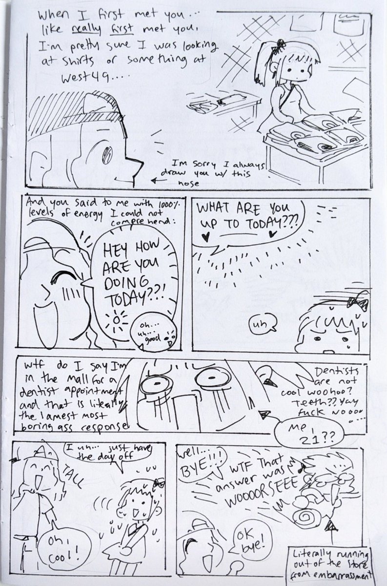 I made a little comic series for my two close friends Nich & Becca who just left town (like 30 hours away). Script was written very raw so plz take with a rain of salt.
1/4 