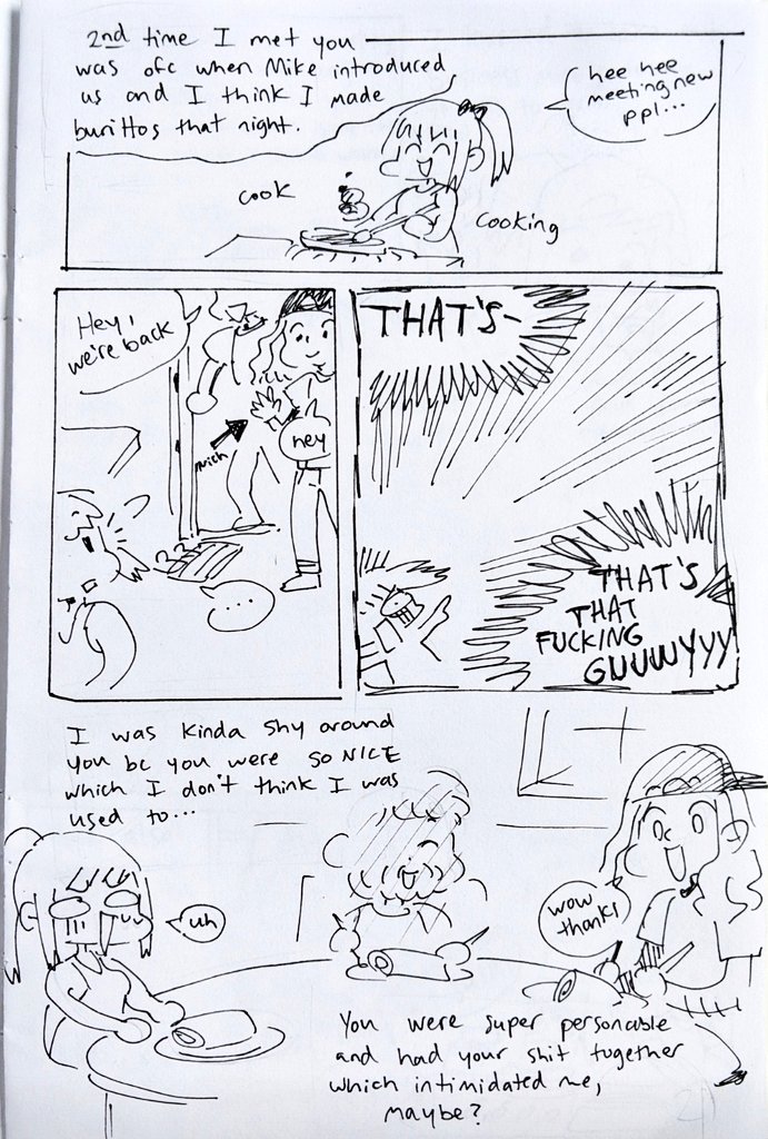 I made a little comic series for my two close friends Nich & Becca who just left town (like 30 hours away). Script was written very raw so plz take with a rain of salt.
1/4