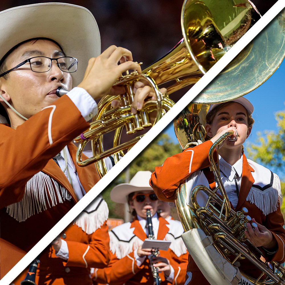 LHB SECTION SHOWDOWN 2020! As we rev up to our first meeting as the Showband of the Southwest, this week we're featuring our Mellophone and TUBA! Sections! #UT24, Current Members, Alumni, and Fans: Retweet if you play mello or like if you play the TUBA! #marchlhb