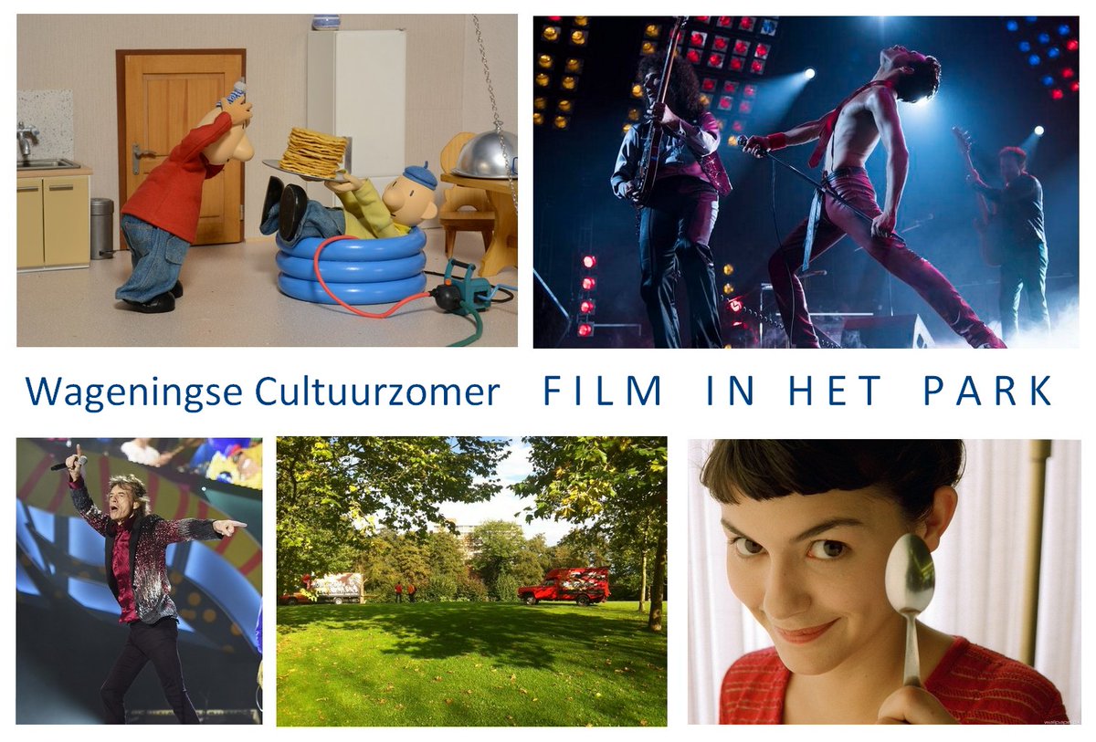 Als onderdeel van de Wageningse Cultuurzomer vertonen we in de maand augustus maar liefst 4 films in het Torckpark: Havana Moon, Buurman &amp; Buurman, Amélie en afsluiter Bohemian Rhapsody! <a href="/Gem_Wageningen/">Gemeente Wageningen</a> #wageningen heerenstraattheater.nl/buitenfilm
