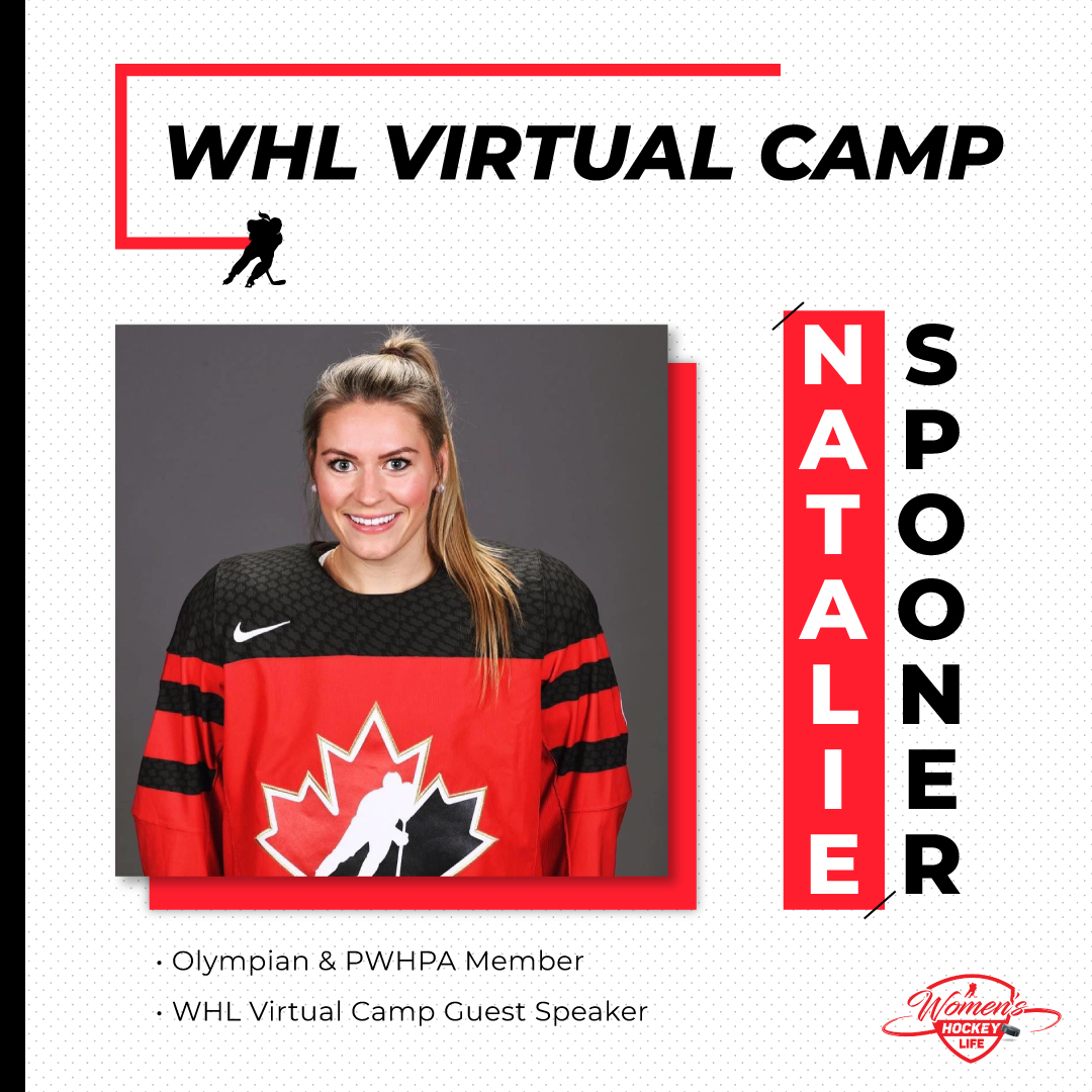 WHLOfficial's tweet photo. What if we told you @natspooner5 was coming to your house to share her hockey journey & give you advice?โ
โ
Well, she kind of is!โ
โ
@natspooner5 is joining our #WHLVirutalCamp as a guest speaker next week!โ
โ
Camp details & registration: https://t.co/saKEyhrYxA https://t.co/tZQbQaqidZ