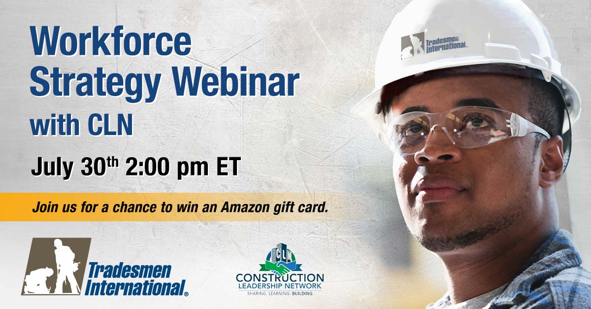 ConstrLeaders's tweet photo. Don’t let a lack of manpower hold you back from going after bigger and better work. Learn about Core + Flex with @tradesmeninternational LIVE! July 30th at 2pm. REGISTER →  https://t.co/P8uaAedI6y https://t.co/C7hL6eKz5a