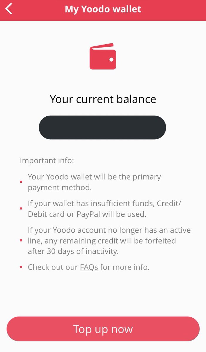Untuk topup pun senang:1. Tekan wallet dekat apps yoodo tu2. Masukan jumlah yg kita nak3. Kita boleh pilih nak payment method kita. Macam i guna boost je, Online banking pun boleh. Lagi mudah Selesai