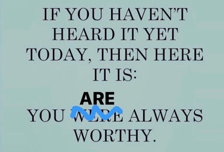 WeBelong19's tweet photo. Your life,emotions,experiences. They are ALL WORTHY #webelong https://t.co/m8bqoGOs0N