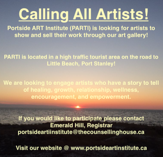 counselling_the's tweet photo. Calling all Artists! Looking for a high traffic place to showcase your work? Email Emerald @ portsideartinstitute@thecounsellinghouse.ca https://t.co/ZrsjyAwQMt