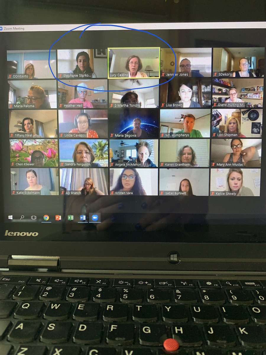 It’s like we’re sitting next to each other <a href="/LucyCalkins/">Lucy Calkins</a> !! What a great way to start a Monday! Star struck! 🤩 <a href="/EastMaine63/">EastMaine63</a> <a href="/MarkTwainD63/">Mark Twain School</a> <a href="/TCRWP/">TCRWP</a> <a href="/readwritemike/">Mike Ochs | Word Love</a>