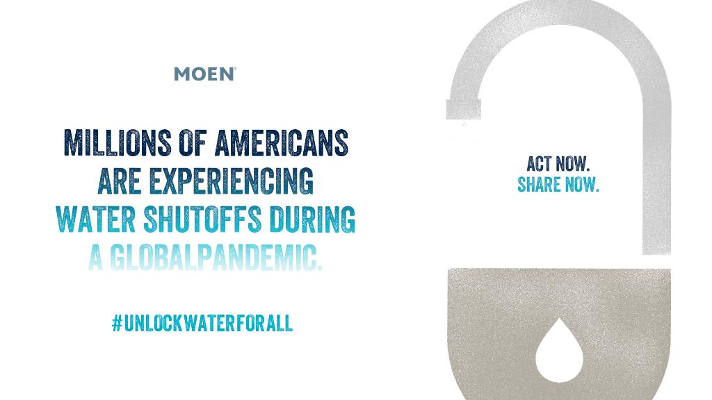 moen's tweet photo. @foodandwater has made huge strides in protecting our communities from water shutoffs. Right now, at least 3 statewide and 41 local moratoriums have expired. Do your part by adding your name at https://t.co/m801hRRj1f to #KeepWaterOn and #UnlockWaterForAll https://t.co/Pci6A2qaEJ